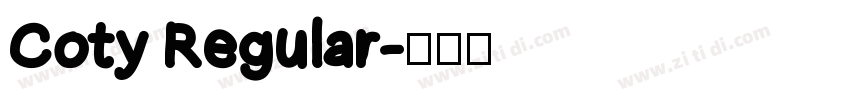 Coty Regular字体转换 Coty Regular字体转换